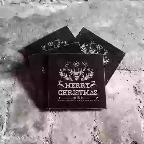 Christmas Granite Coasters